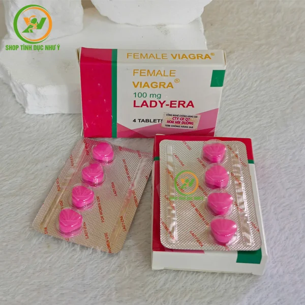 Hình ảnh hộp thuốc kích dục nữ dạng viên Lady-Era 100mg