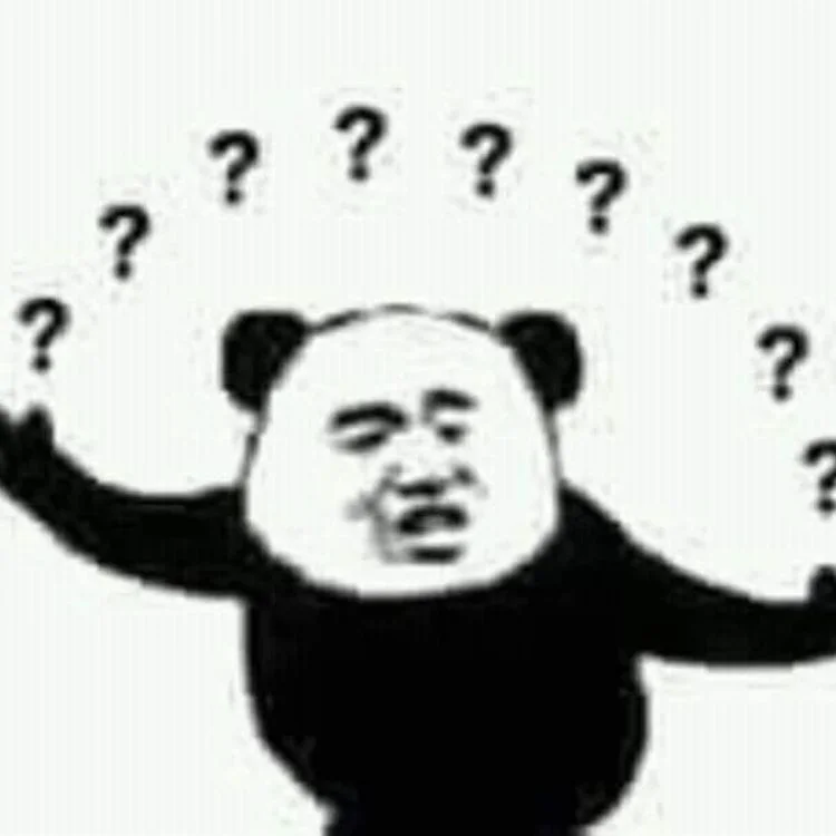 Meme gấu trúc Trung Quốc với dấu chấm hỏi