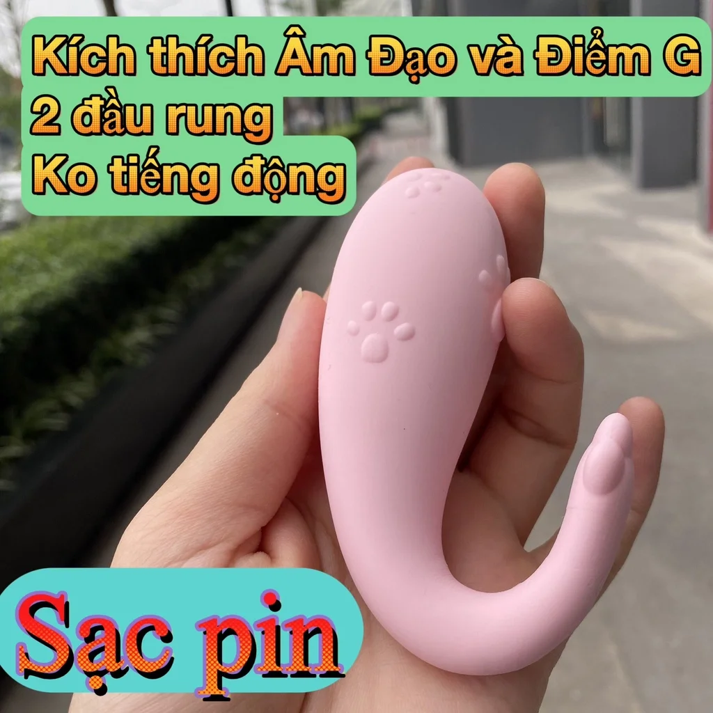 Máy rung vùng kín hình đuôi cá sạc pin - Đồ chơi tình dục nữ cao cấp Nữ hoàng khoái cảm