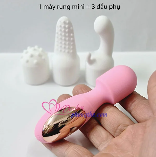 Máy rung điểm G mini kèm 3 đầu phụ - Ảnh 3
