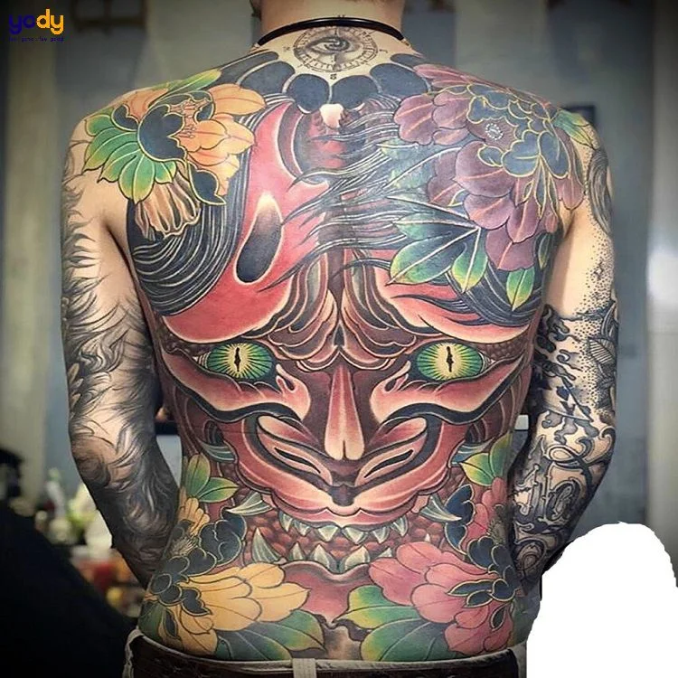 Hình xăm Nhật cổ kín lưng quỷ (2)