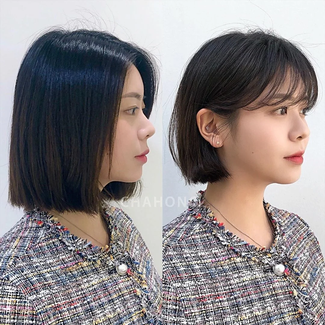 Kiểu tóc ngắn ngang cằm giúp trẻ ra 5 tuổi
