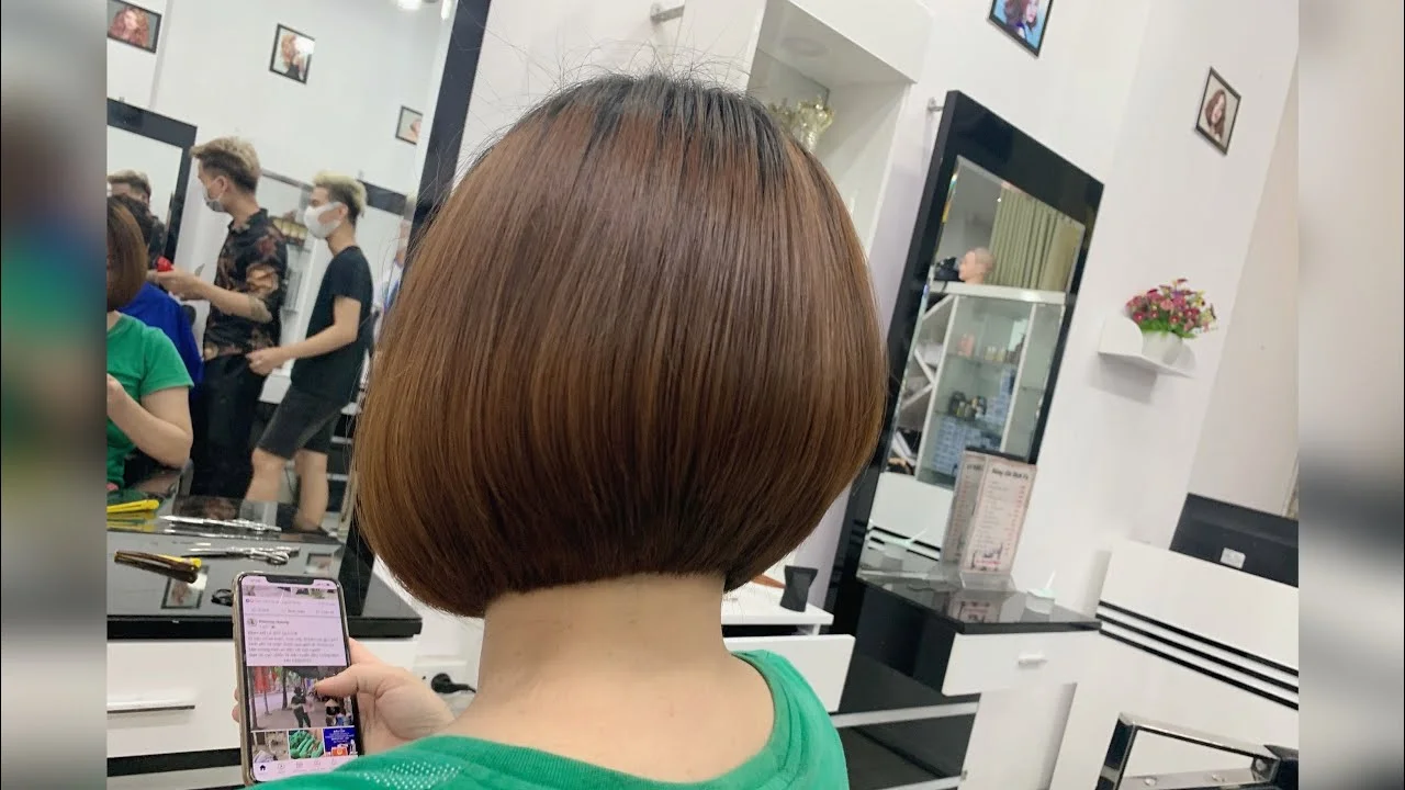 Cắt Tóc Ngắn Đẹp Ứng Dụng, Cắt Tóc Bob Tầng Lớp | Quang Saker