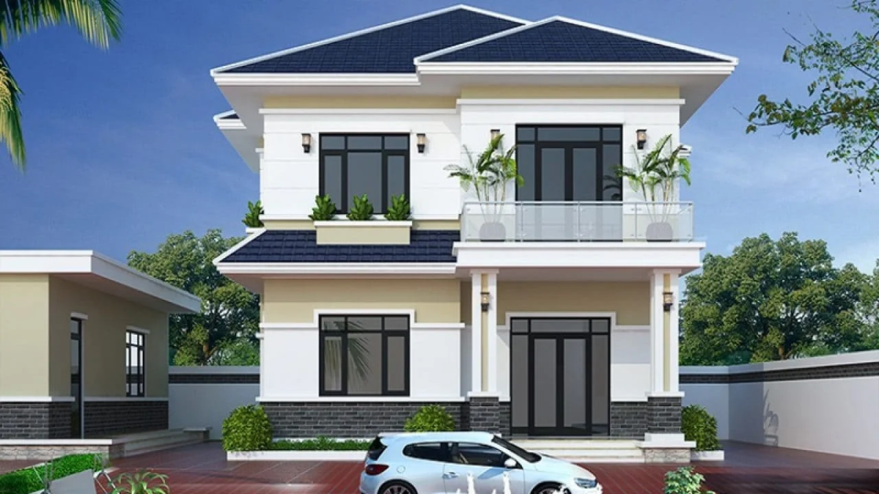 mẫu nhà 2 tầng đẹp giá 1 tỷ (2)