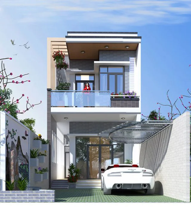 Mẫu Nhà 2 Tầng Đẹp Giá 1 Tỷ - XD Quanh Minh (2)