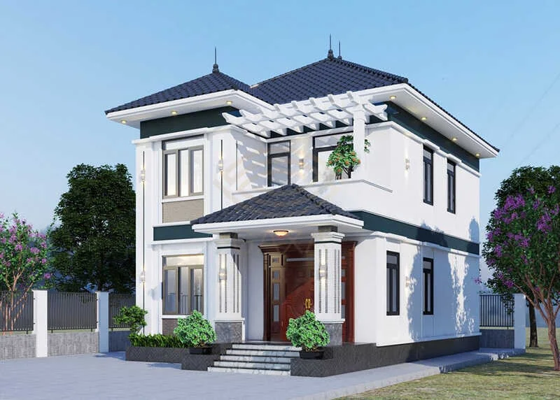 mẫu nhà 2 tầng đẹp giá 1 tỷ