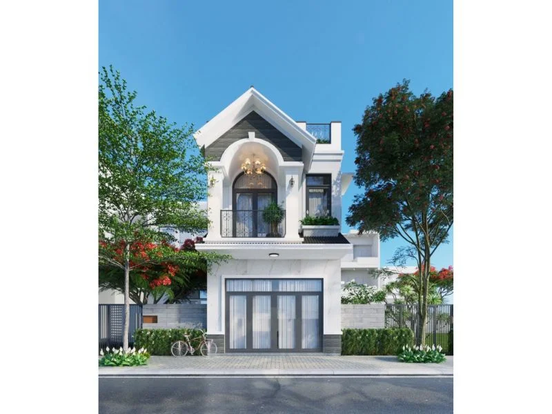 Mẫu nhà 2 tầng mái Thái tân cổ chi phí 1,2 tỷ
