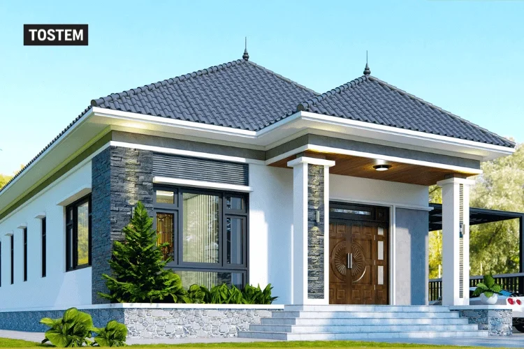 Nhà cấp 4 mái Nhật đơn giản