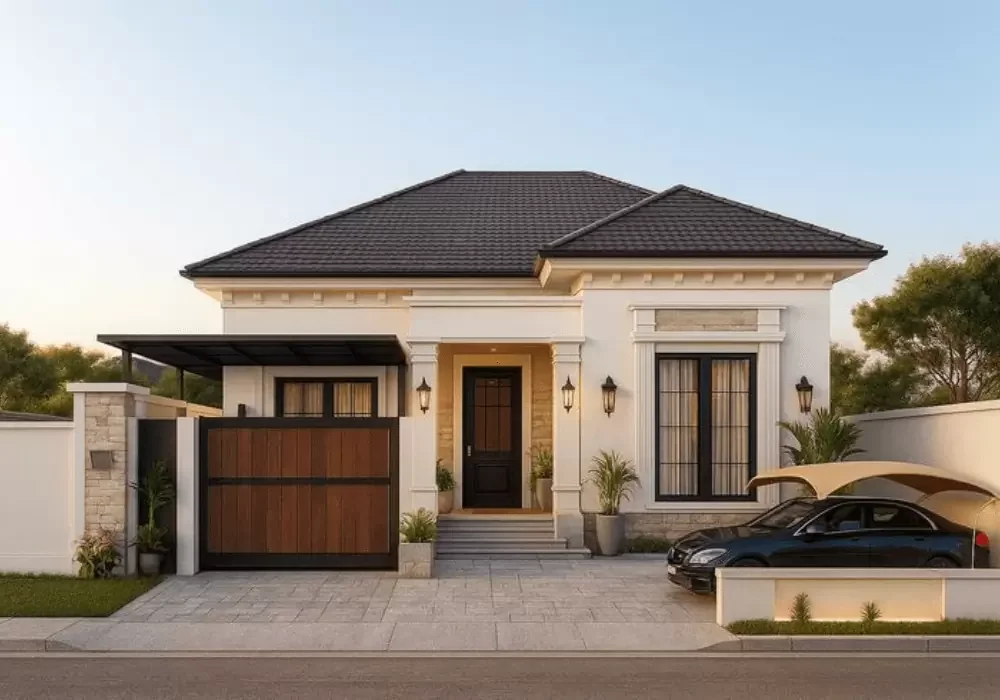 Mẫu nhà mái Nhật cấp 4 hiện đại nhất