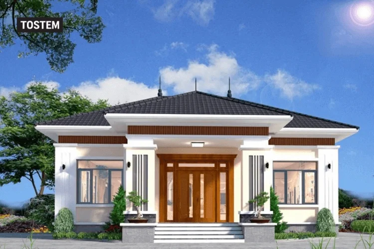 nhà cấp 4 mái nhật đẹp, đơn giản