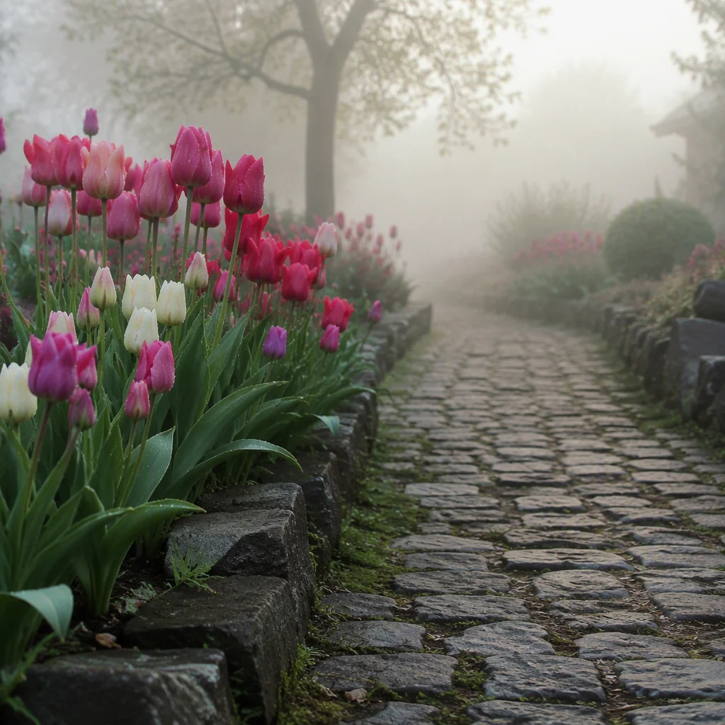 vẽ hoa tulip — ảnh 17