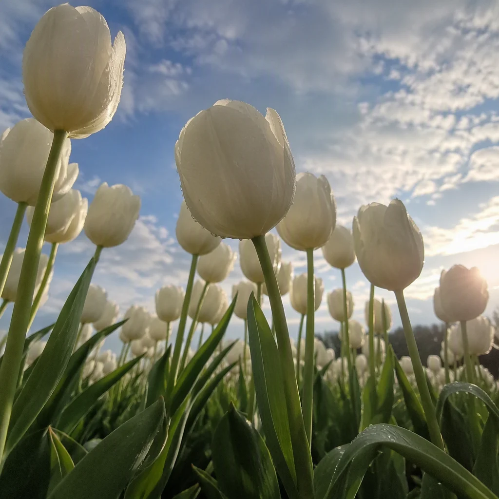 Ảnh 10 minh hoạ vẽ hoa tulip