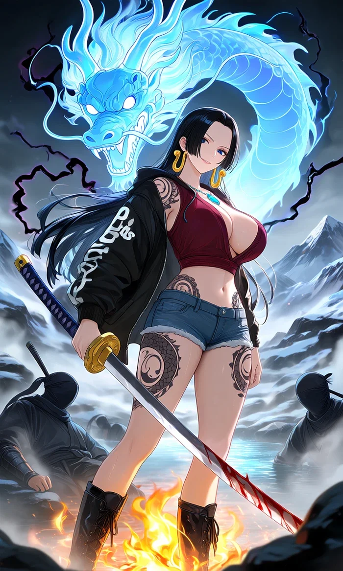 Hình Boa Hancock One Piece xxx dâm đãng