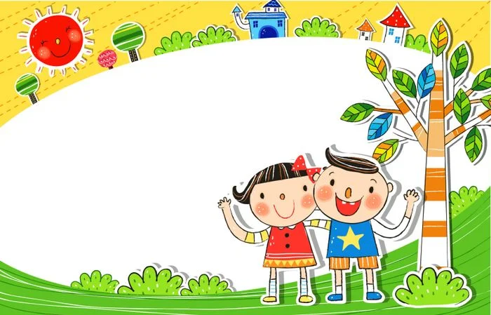 Hình nền mầm non hoạt hình sinh động