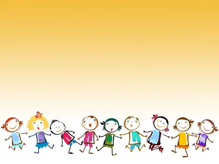 Hình nền mầm non với các bé nắm tay nhau
