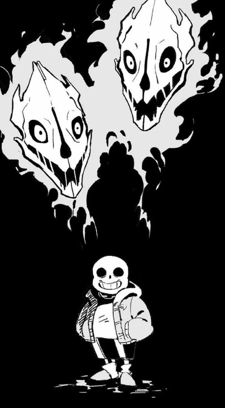 Tuyển tập hình Anime Sans trắng đen chất ngầu