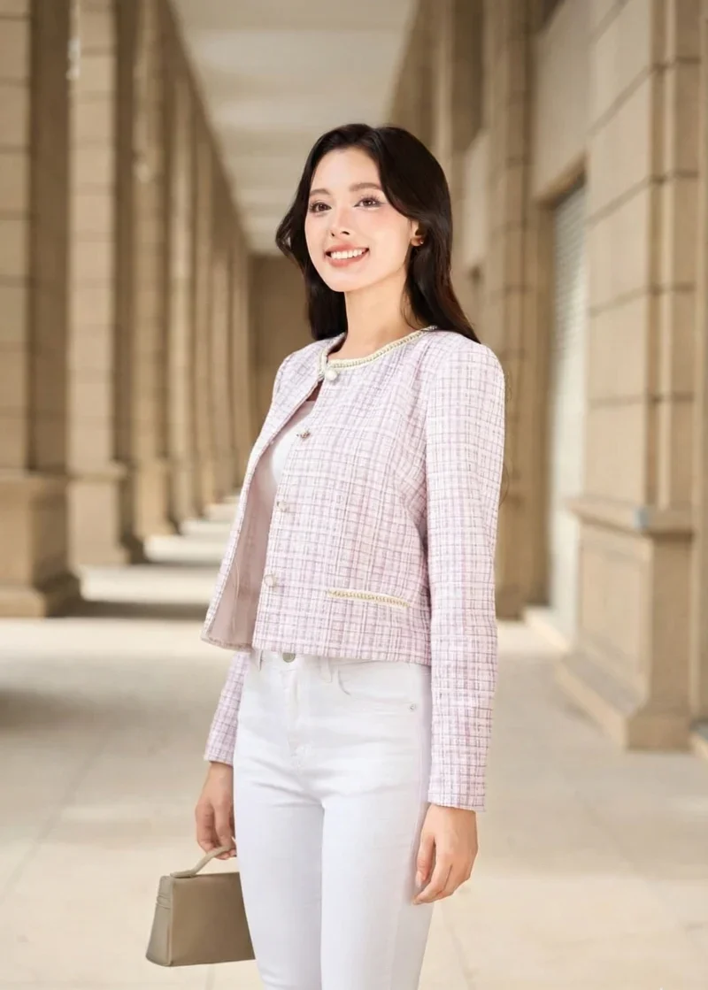 cách phối đồ với áo dạ tweed (2)