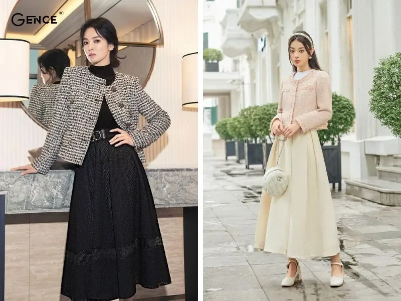 10 + Ý tưởng phối áo dạ tweed thời trang, sành điệu và ấm áp | Gence