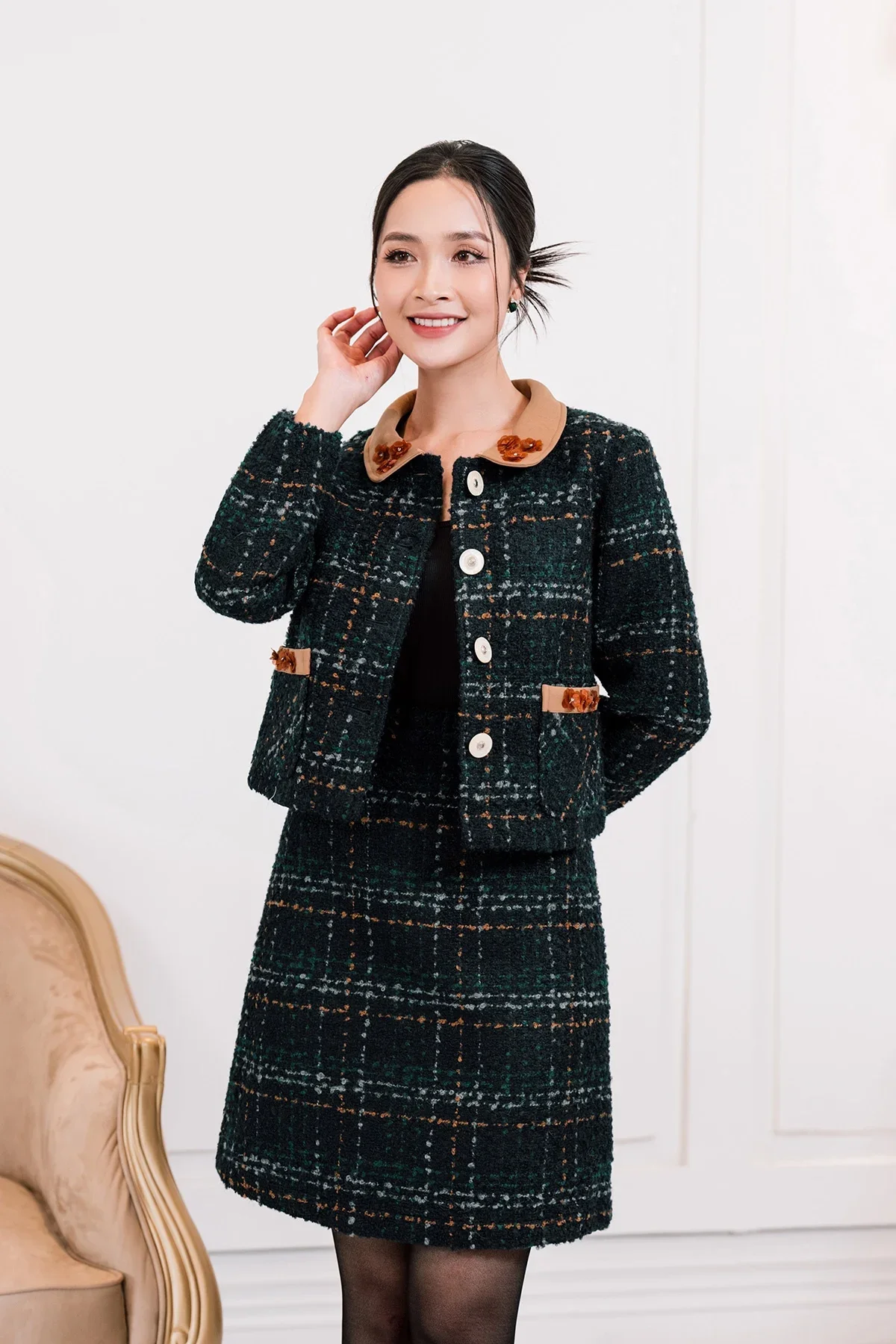 Bí Kíp Phối Áo Dạ Tweed Đẹp & Sành Điệu Cho Mọi Cô Nàng (2)