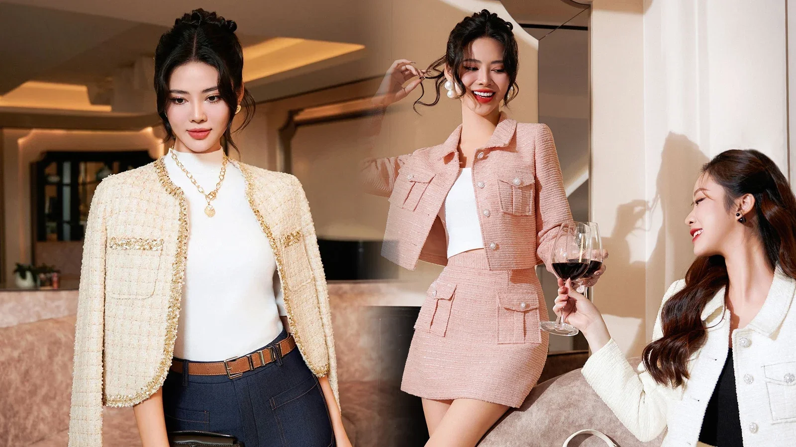 Bí Kíp Phối Áo Dạ Tweed Đẹp & Sành Điệu Cho Mọi Cô Nàng