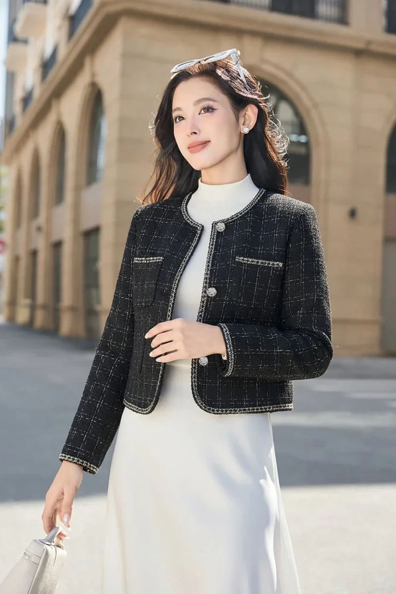 cách phối đồ với áo dạ tweed (9)