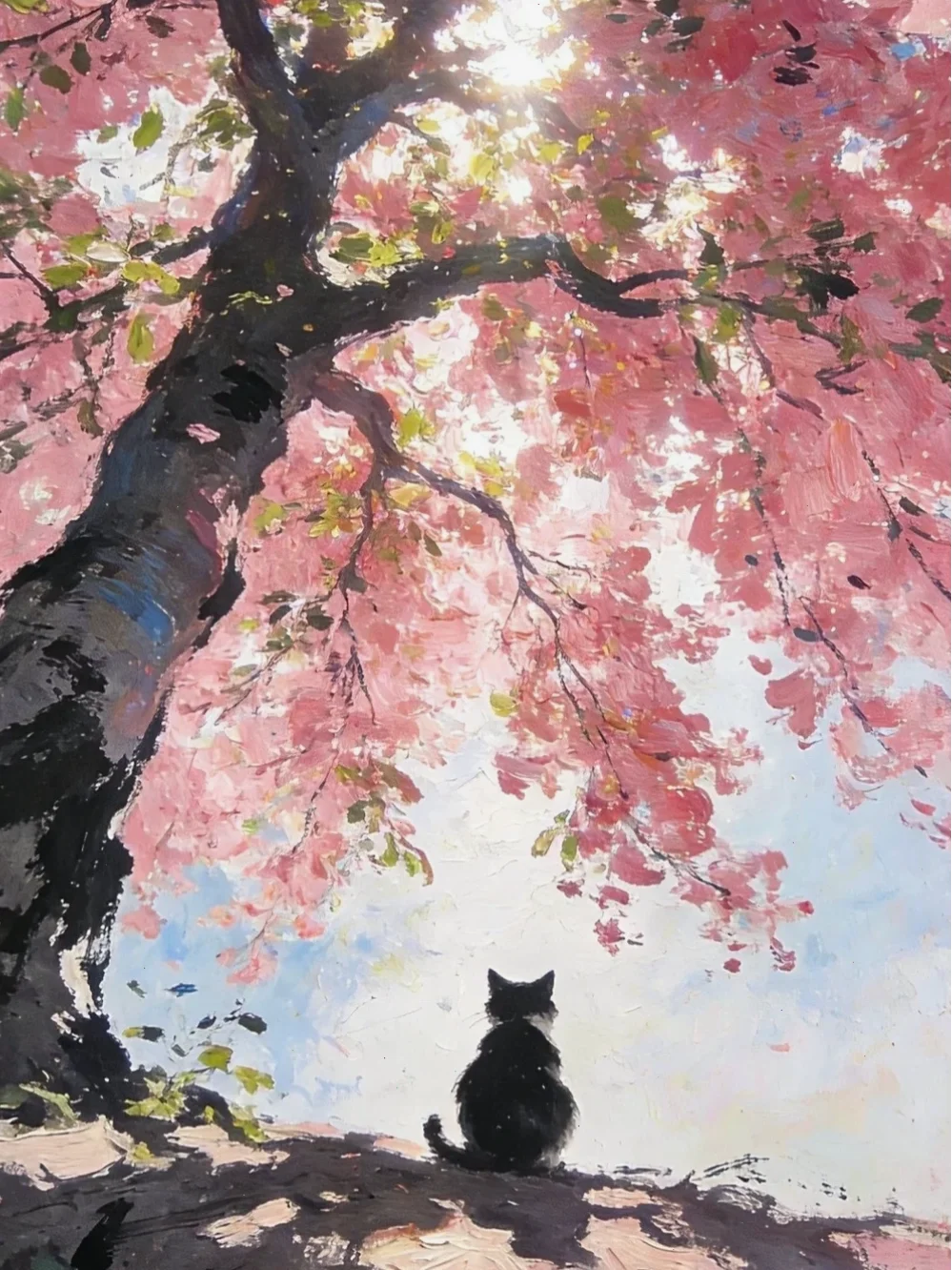 Cận cảnh hoa anh đào anime với chi tiết sắc nét
