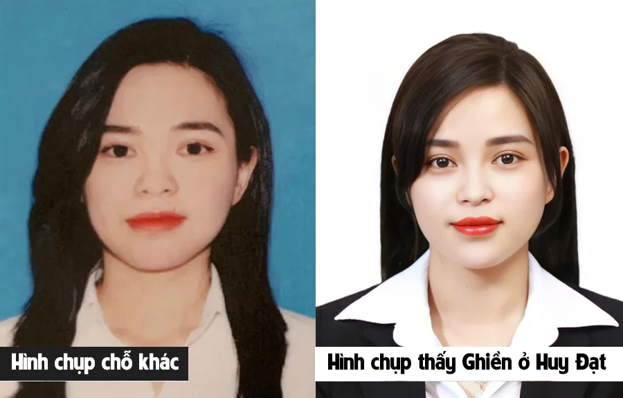 So sánh chất lượng dịch vụ chụp hình thẻ chuyên nghiệp tại Huy Đạt