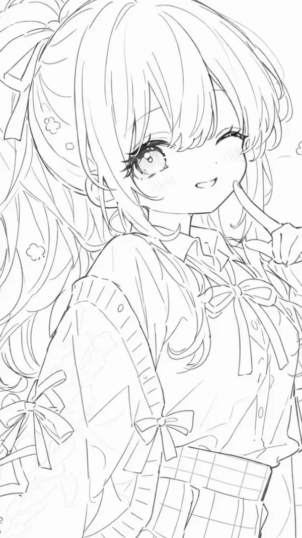 72 Tranh Tô Màu Anime Girl Ngầu Lạnh Lùng cho bé yêu thích vẻ đẹp sắc lạnh và cá tính riêng
