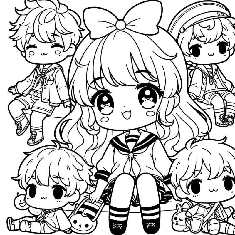 Tải ngay bộ sưu tập tranh tô màu anime đẹp nhất 2025 (2)