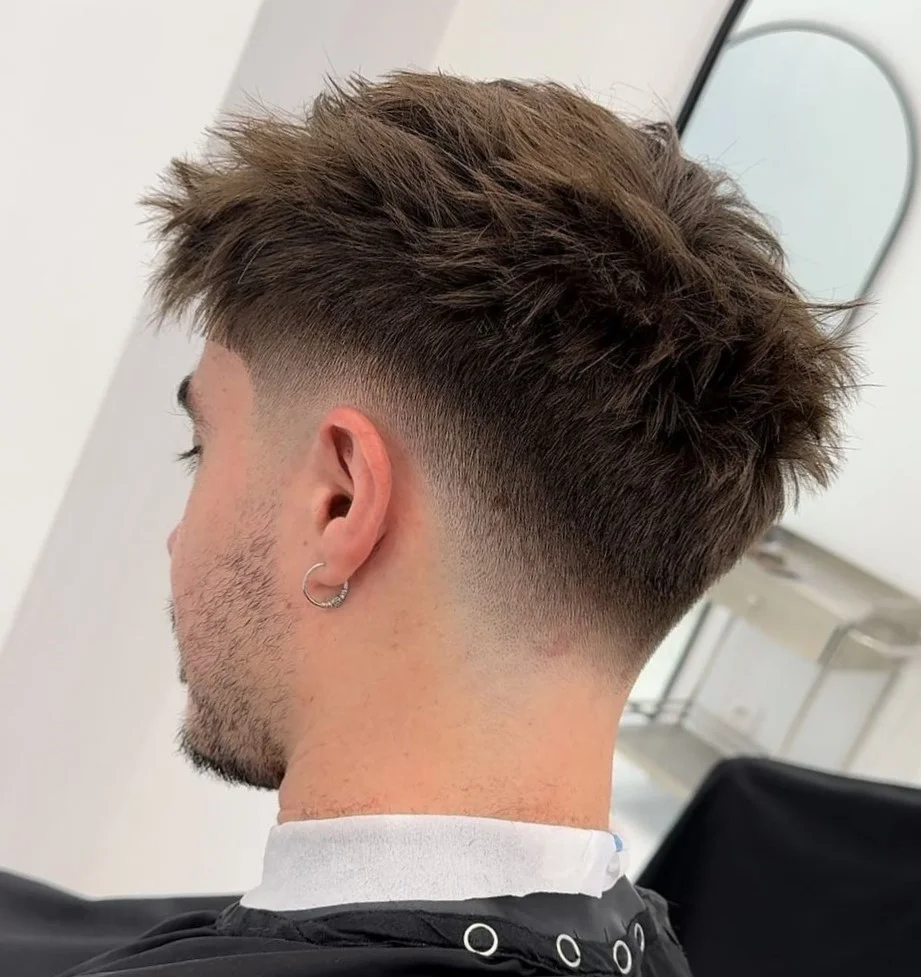 Low Fade with Spiky Top