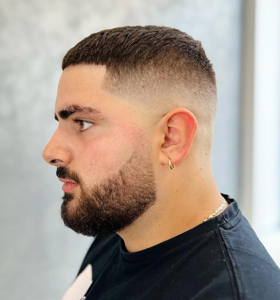 Caesar with High Fade